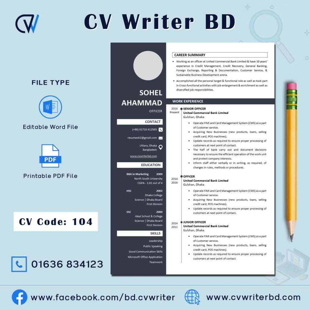 Modern CV – CV Writer BD