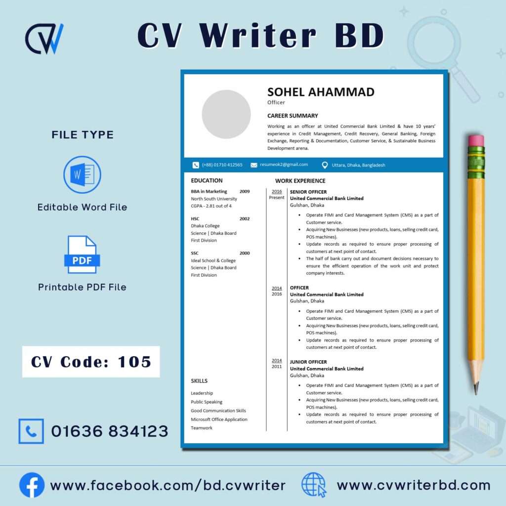 Modern CV – CV Writer BD